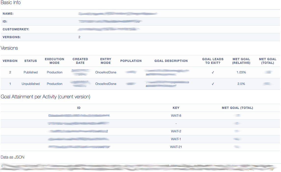 Salesforce Marketing Cloud - Chrome Devtools - Journey Details